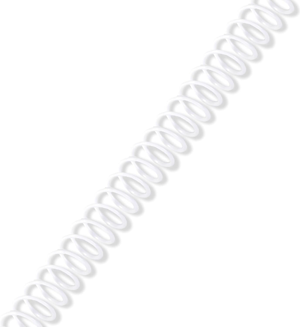 Rayson 1/2" Plastic Spiral Binding Coil, 95 Sheets Capacity, 4:1 Pitch 12.7mm White Coil Binding Spines for Business and Educational Purposes, Pack of 100