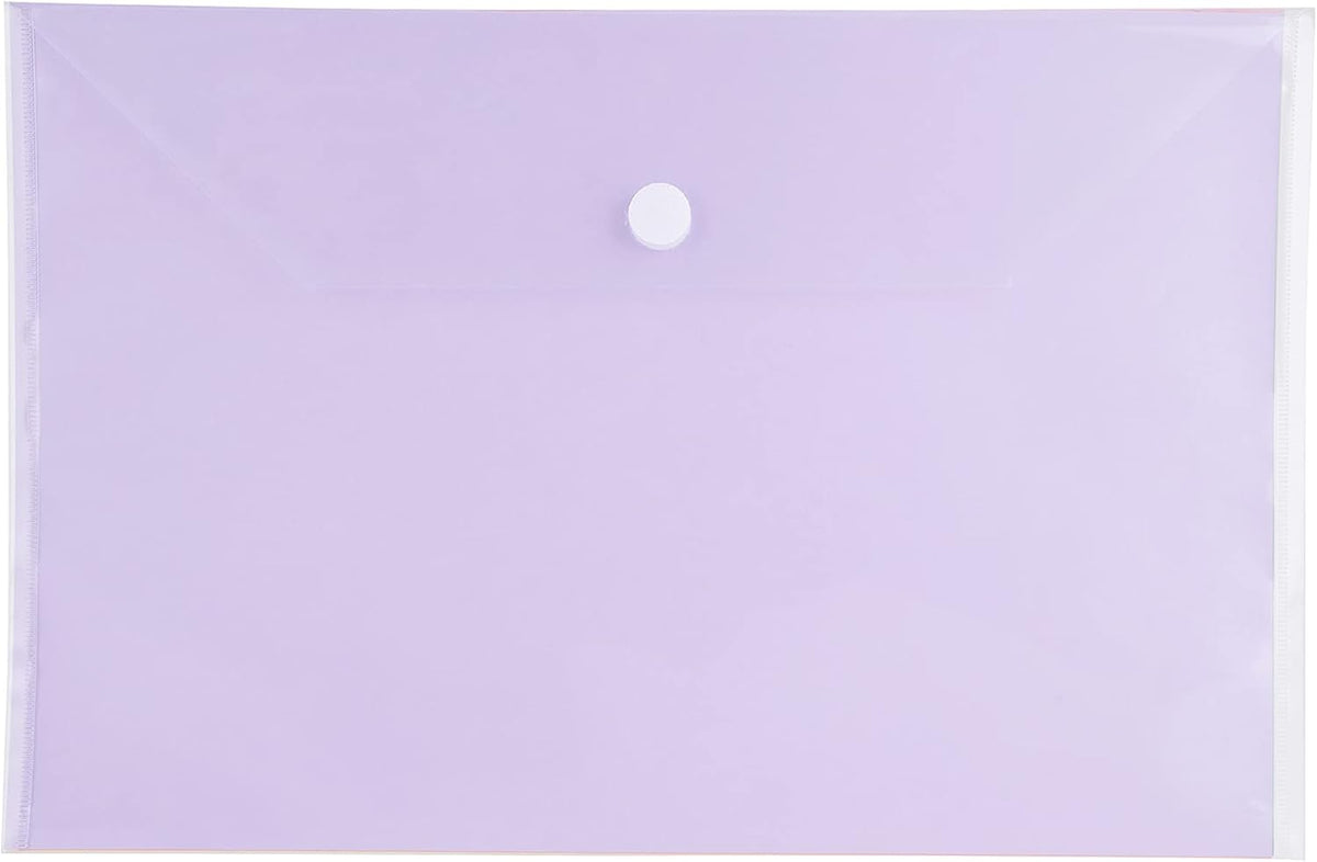 11 x 17 Clear Large Plastic Envelopes Document File Storage Holder 10 Pack Hook Loop Closure