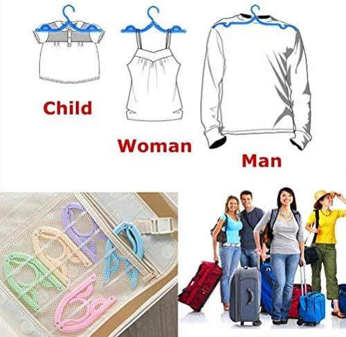 10 Pcs Travel Hangers Cruise Ship Essentials Accessories Portable Folding