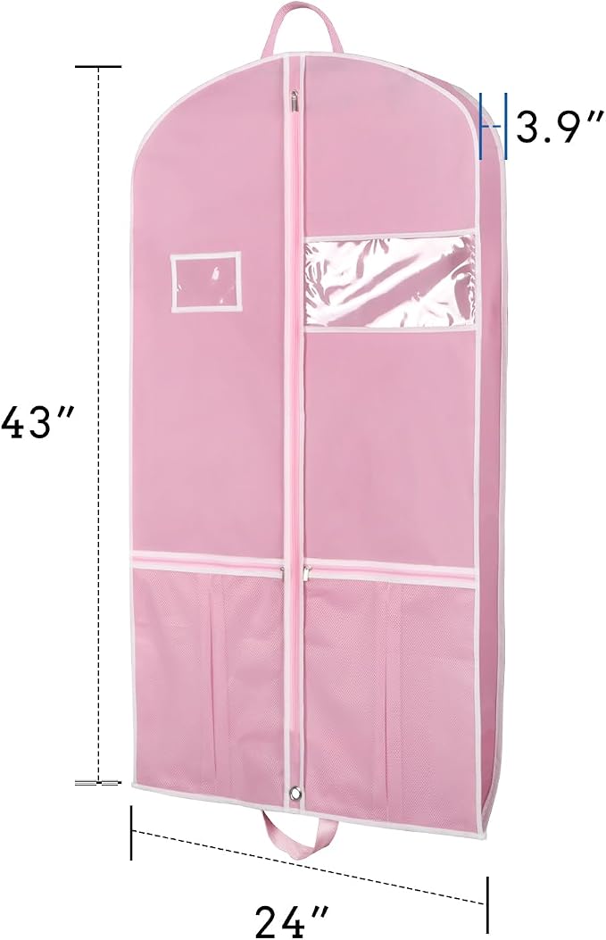 Zilink 43" Garment Bags for Travel for Women Carry on Suit Bags for Travel and