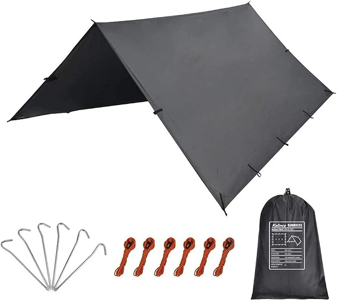 KALINCO Tent Tarp, Picnic Mat Camping Tarp Tent Hammock Tarp, pu Waterproof
