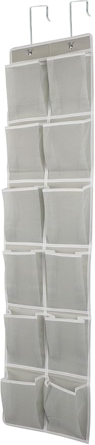 Over the Door 12 Pocket Hanging Shoe Organizer