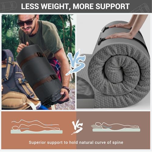 Elegear Air & Foam Self Inflating Sleeping Pad 4" Built-in Electric Pump
