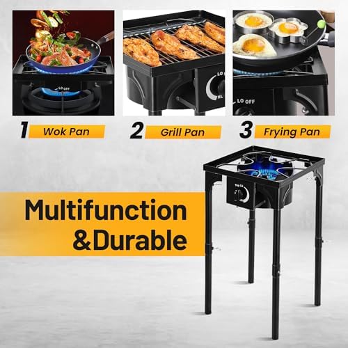 Outdoor Camping Stove, 130000 BTU Single Burner