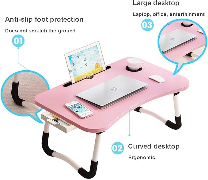 Lap Desk with Storage Drawer, Holders