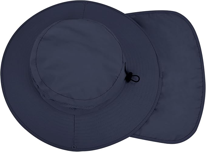 Sun Hats for Men Women, UPF50+ Protection Safari Hat, Wide Brim Fishing Hat