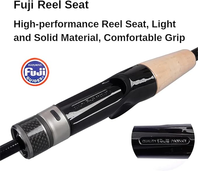 PURELURE Telescopic Fishing Rod Ultralight or Light, Carbon Fiber Rod Spinning