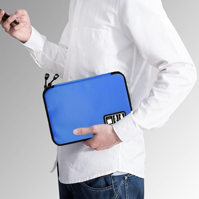 Electronics Organizer Travel Case, Electronic Accessories Storage Bag, Portable