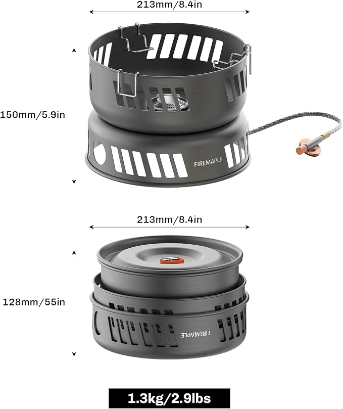 Fire Maple Versatile Outdoor Cooking Set Gas Stove Aluminum, Compact & Durable