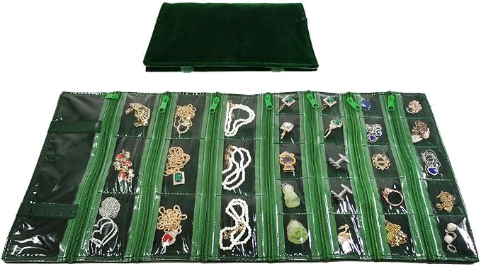 Travel Jewelry Roll Bag Portable Organizer Pouch