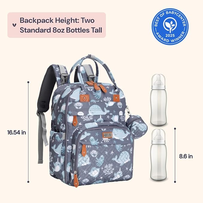 BabbleRoo Diaper Bag Backpack