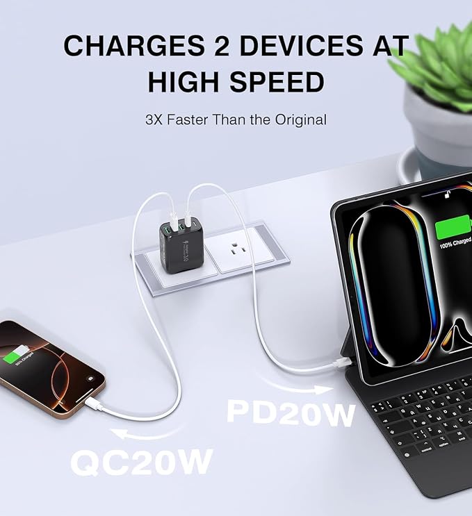 50W USB C Wall Charger Block, Galaxy S24/S23