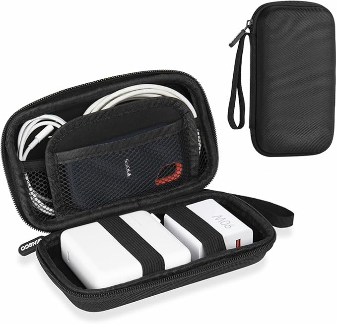Ginsco Hard Shell Protection Case Electronic Accessories Organizer Pouch