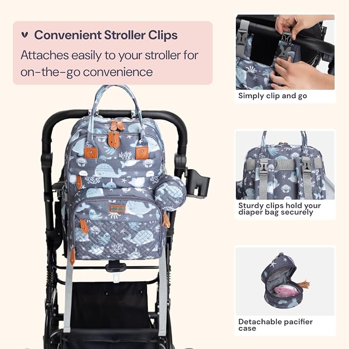 BabbleRoo Diaper Bag Backpack