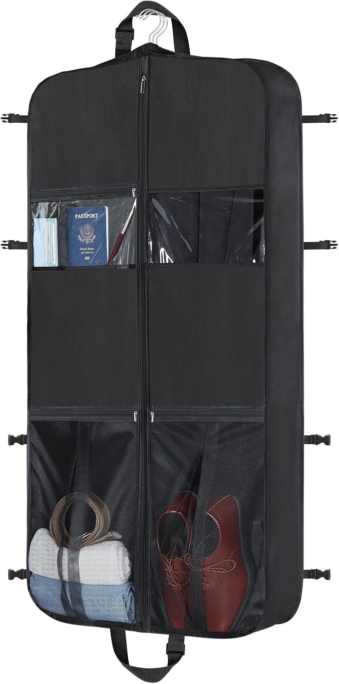Zilink 48 Inch Garment Bags for Travel Heavy Duty Travel Suit Bag for Men Women