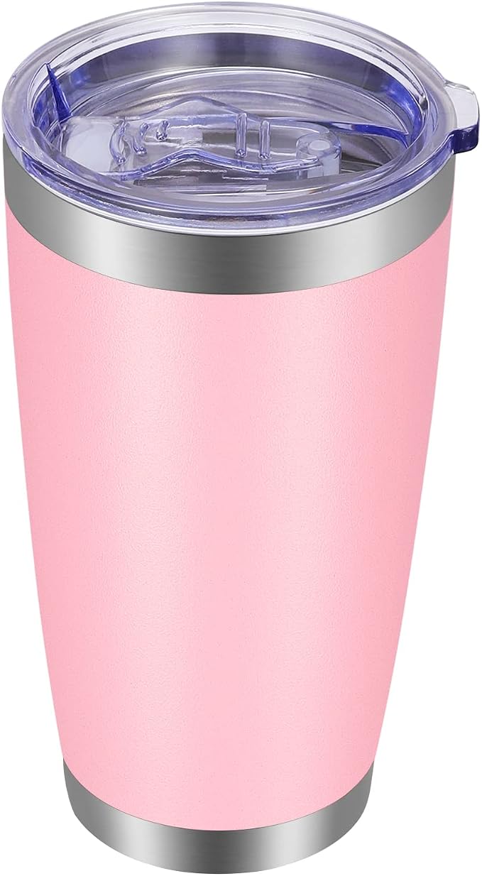 VEGOND 20oz Tumbler with Lid and Straw Stainless Steel Tumbler Cup Vacuum