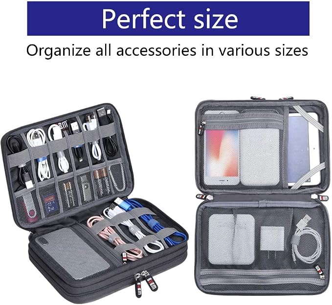 Electronic Cable Organizer Bag