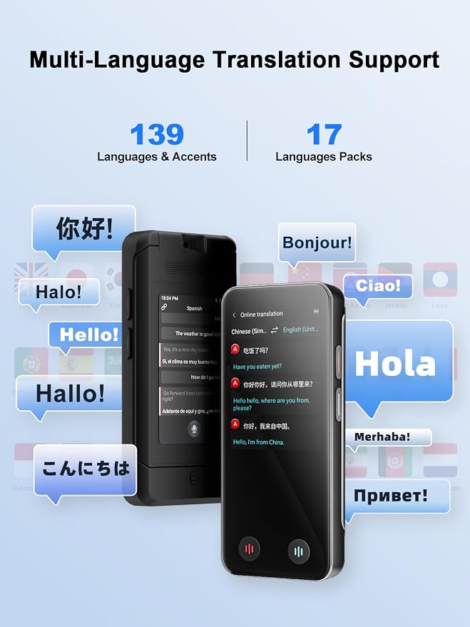 iTour Detachable Language Translator Device, Upgraded Instant Voice Translator
