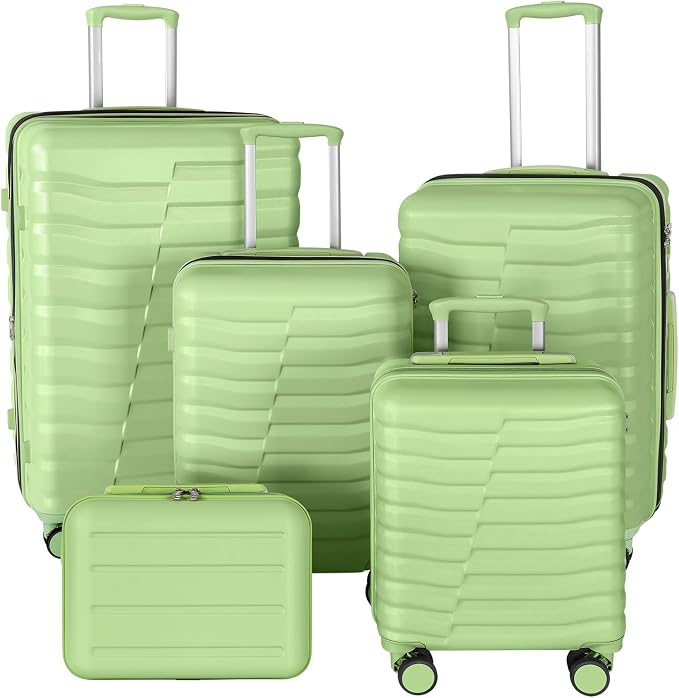 5-Piece Luggage Set, Lightweight ABS+PC Hard Shell Suitcase