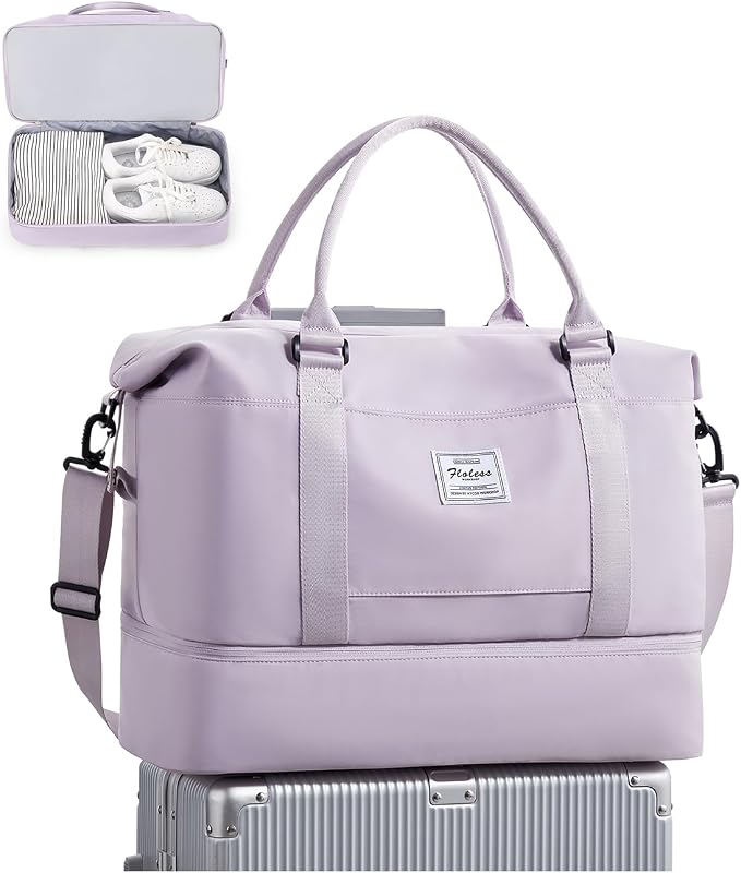 Travel Duffel Bag, Sports Tote Gym Bag, Shoulder Weekender Overnight Bag
