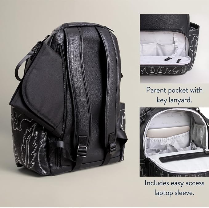 Itzy Ritzy Large Capacity Boss Plus Baby Backpack Diaper Bag Featuring 19