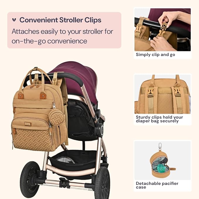 BabbleRoo Diaper Bag Backpack