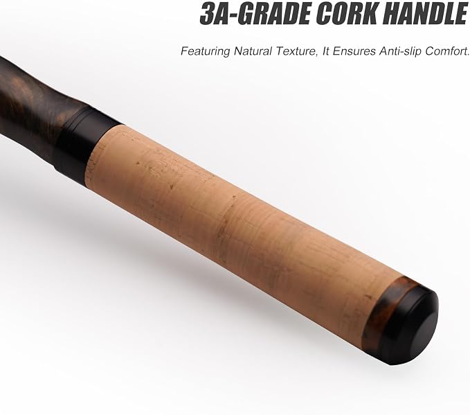 PURELURE Telescopic Fishing Rod Ultralight or Light, Carbon Fiber Rod Spinning