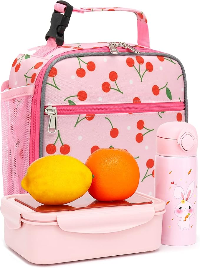 FlowFly Kids Lunch box Insulated Soft Bag Mini Cooler Back to School Thermal