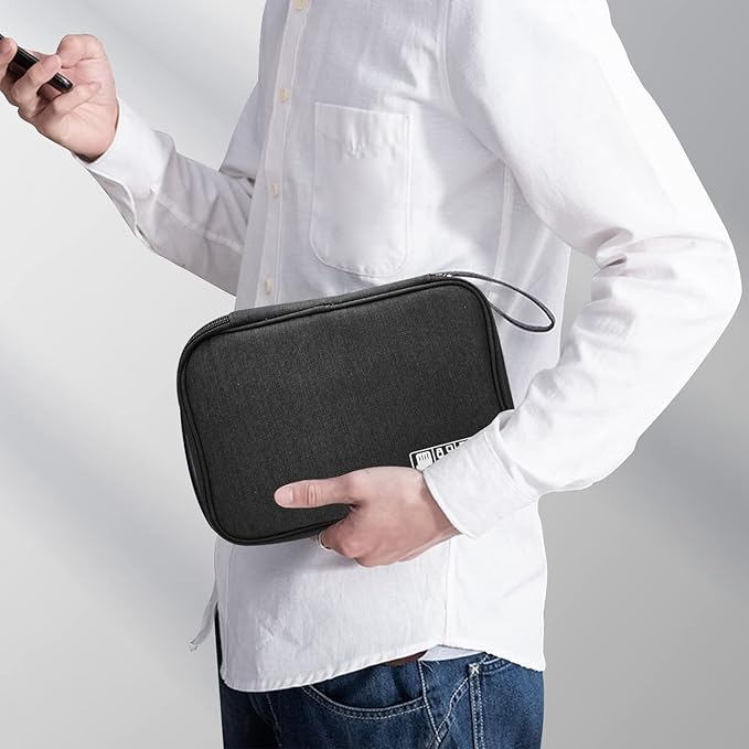Electronics Organizer Travel Case, Electronic Accessories Storage Bag, Portable