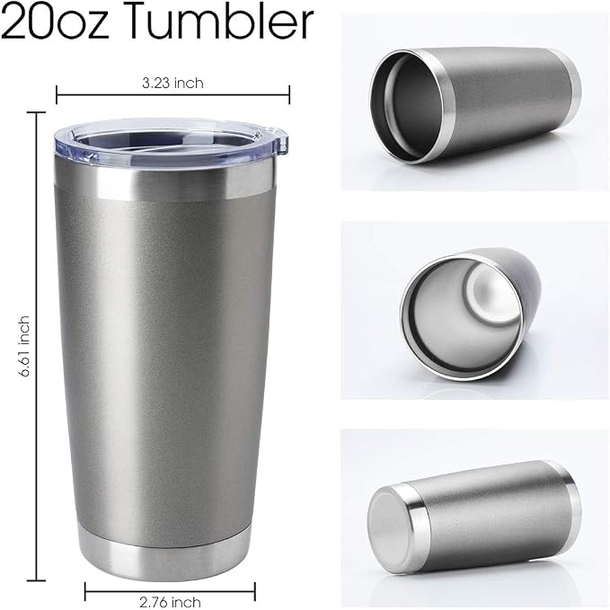 HASLE OUTFITTERS 20oz Tumblers Bulk Stainless Steel Cup