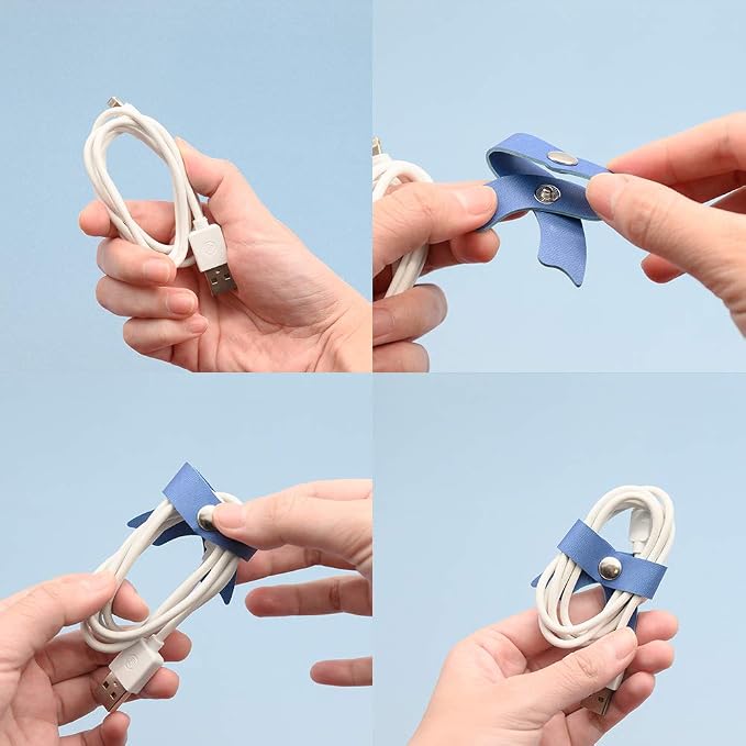 SenseAGE 5 Pack Cord Organizer, Bow Cord Keeper, Cable Organizer USB Holder