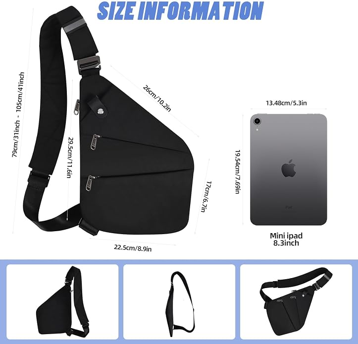 Anti Theft Crossbody Bag, Anti Theft Travel Bag