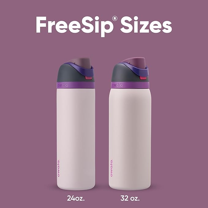 Owala FreeSip Insulated Stainless Steel Water Bottle with Straw for Sports, Travel, and School BPA-Free Sports Water Bottle, 32 oz, Dreamy Field