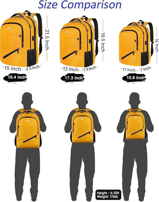 MATEIN 18.4 Inch TSA Approved Backpack, Extra Large 50 L Outdoor Carryon