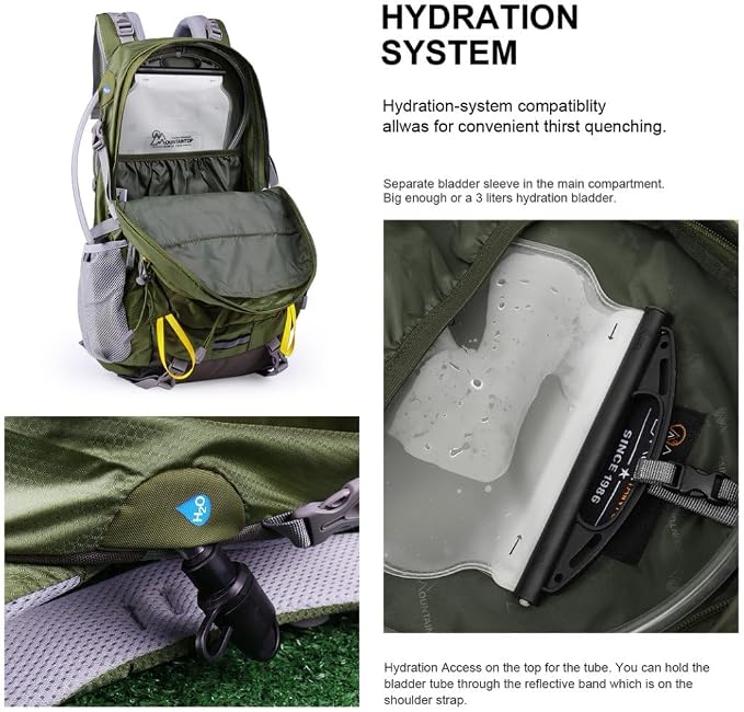 MOUNTAINTOP 25L/40L Hiking Backpack, Lightweight Travel Backpack