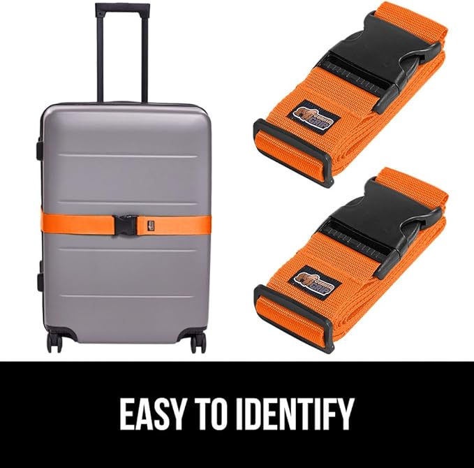 GORILLA GRIP Heavy Duty Adjustable Luggage Straps