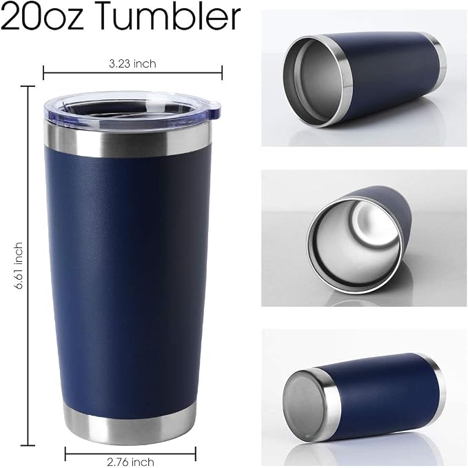 HASLE OUTFITTERS 20oz Tumblers Bulk Stainless Steel Cup