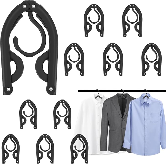 10Travel Hangers Foldable，Folding
