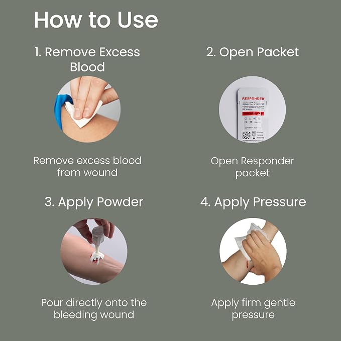 Responder First Aid Powder- FDA Cleared