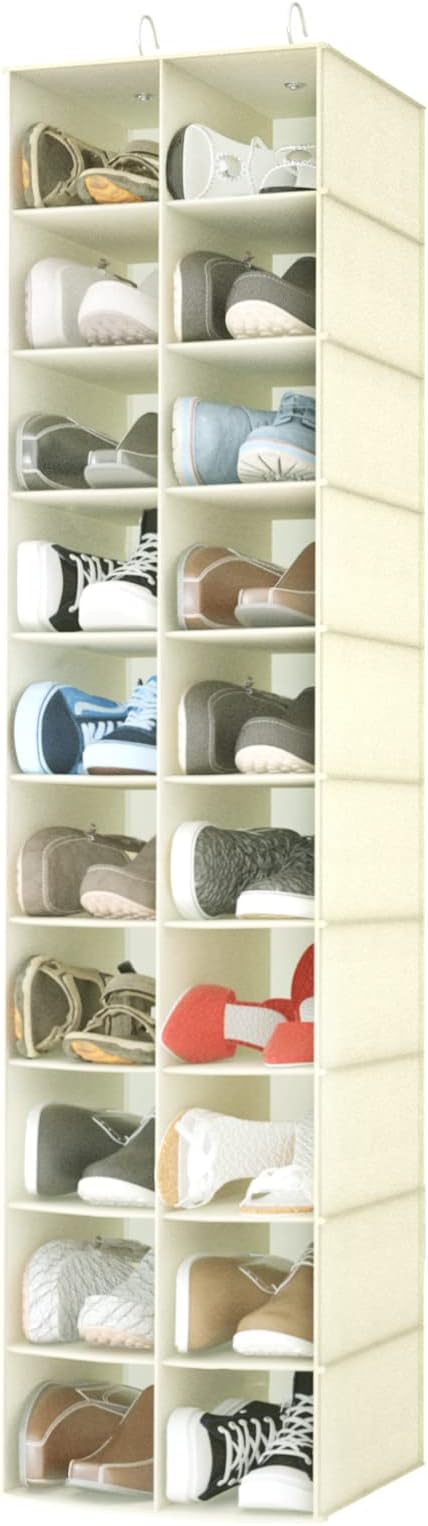 coastal rose Hanging Shoe Organizer