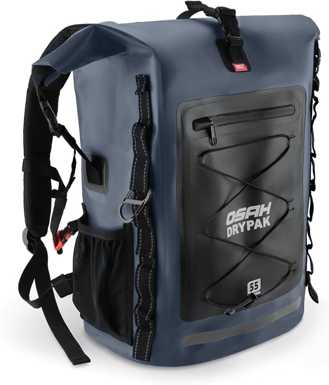 Waterproof Backpack Dry Bag 35L/55L/85L – Heavy Duty Roll-Top Hiking Backpack
