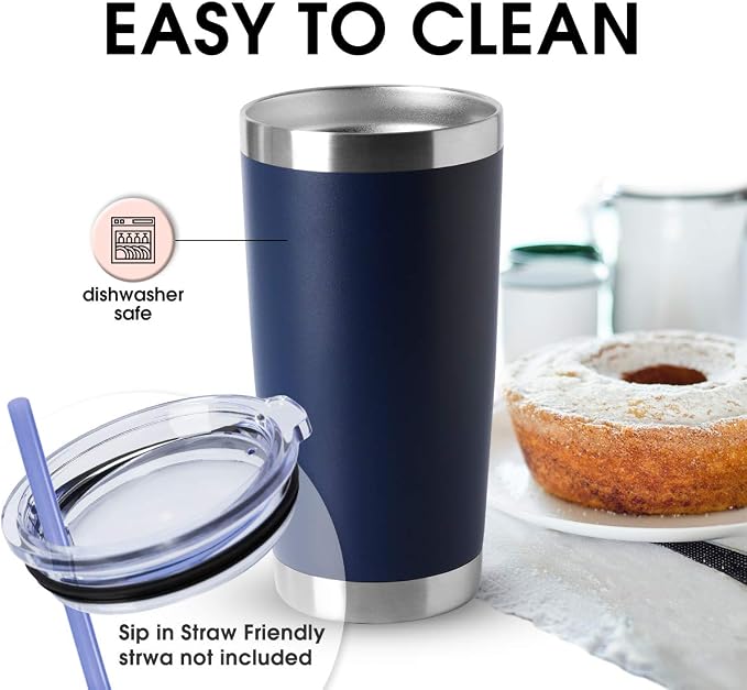 HASLE OUTFITTERS 20oz Stainless Steel Tumblers Bulk, Insulated Travel Cup