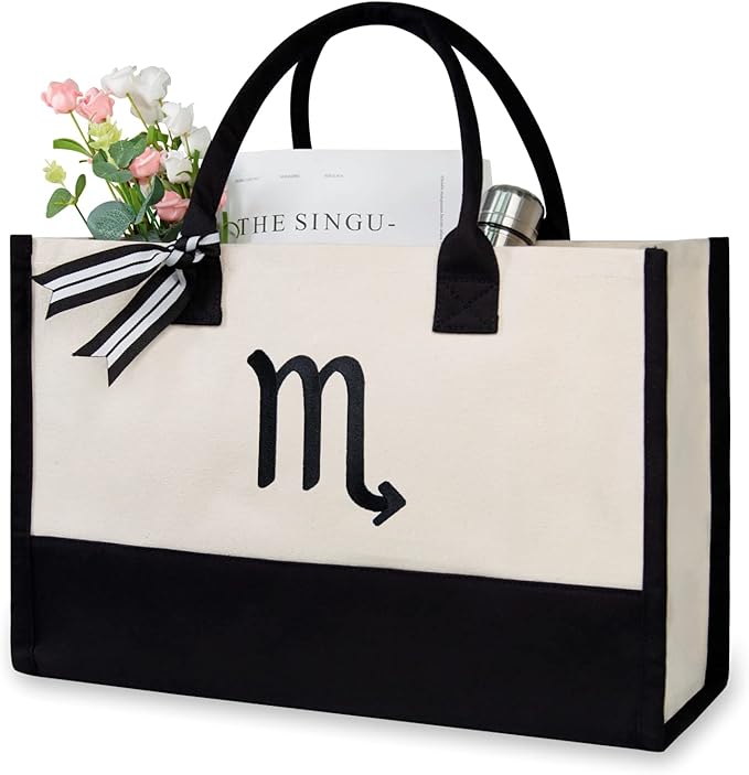 TOPDesign Embroidery Constellation Canvas Bag