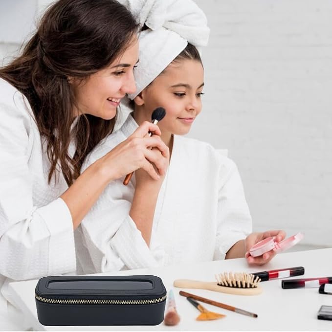 Travel Clear Makeup Bag Set, TSA Approved Cosmetic Bag Case