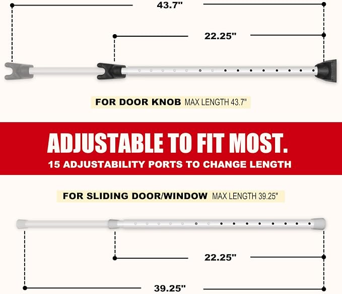 SECURITYMAN Door Security Bar & Sliding Patio Bar