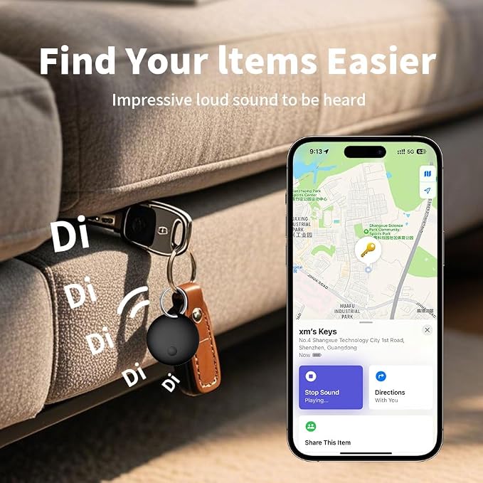 Air Tracker Tag 2 Pack, Smart Tracker Item Finders Compatible