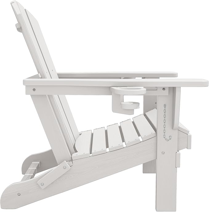 SERWALL Adirondack Chair with Cup Holders