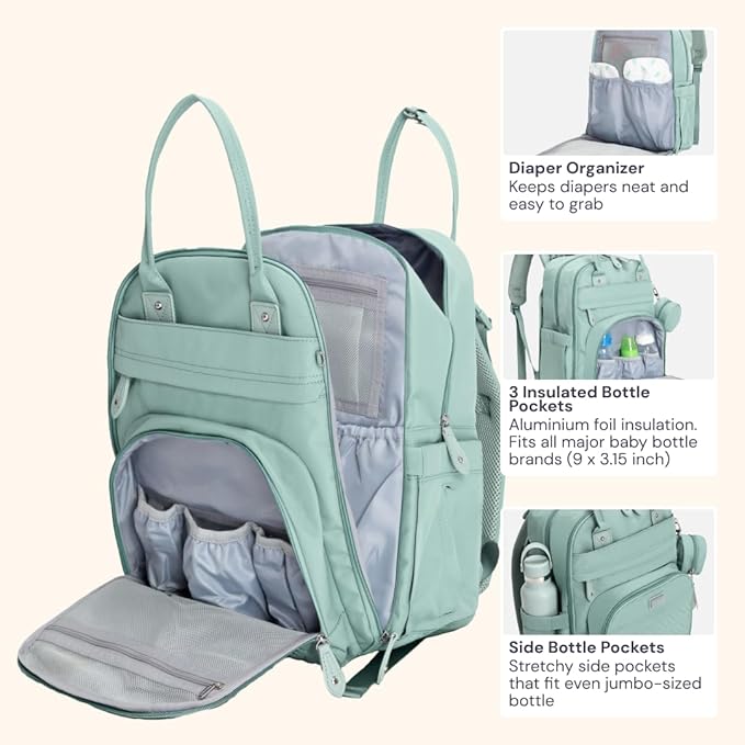 BabbleRoo Diaper Bag Backpack
