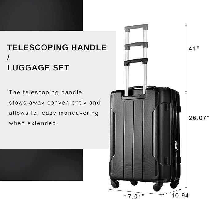 Merax Luggage Sets of 2 Suitcases