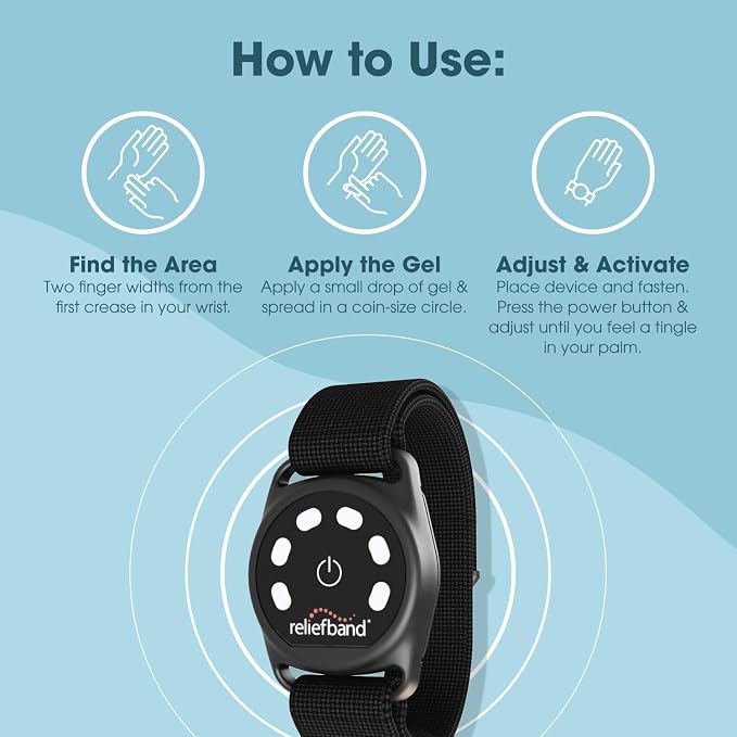Reliefband New Sport Anti-Nausea Wristband | Waterproof | Nausea & Vomiting